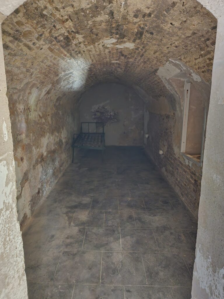 prisoner's cell in fort dungeon