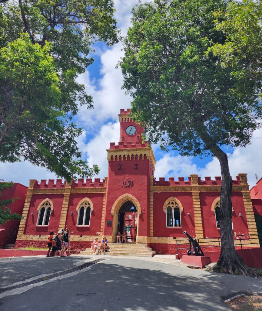 front side of fort christian in charlotte amalie